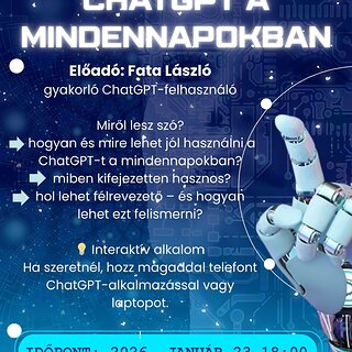 blue and white modern artificial intelligence poster